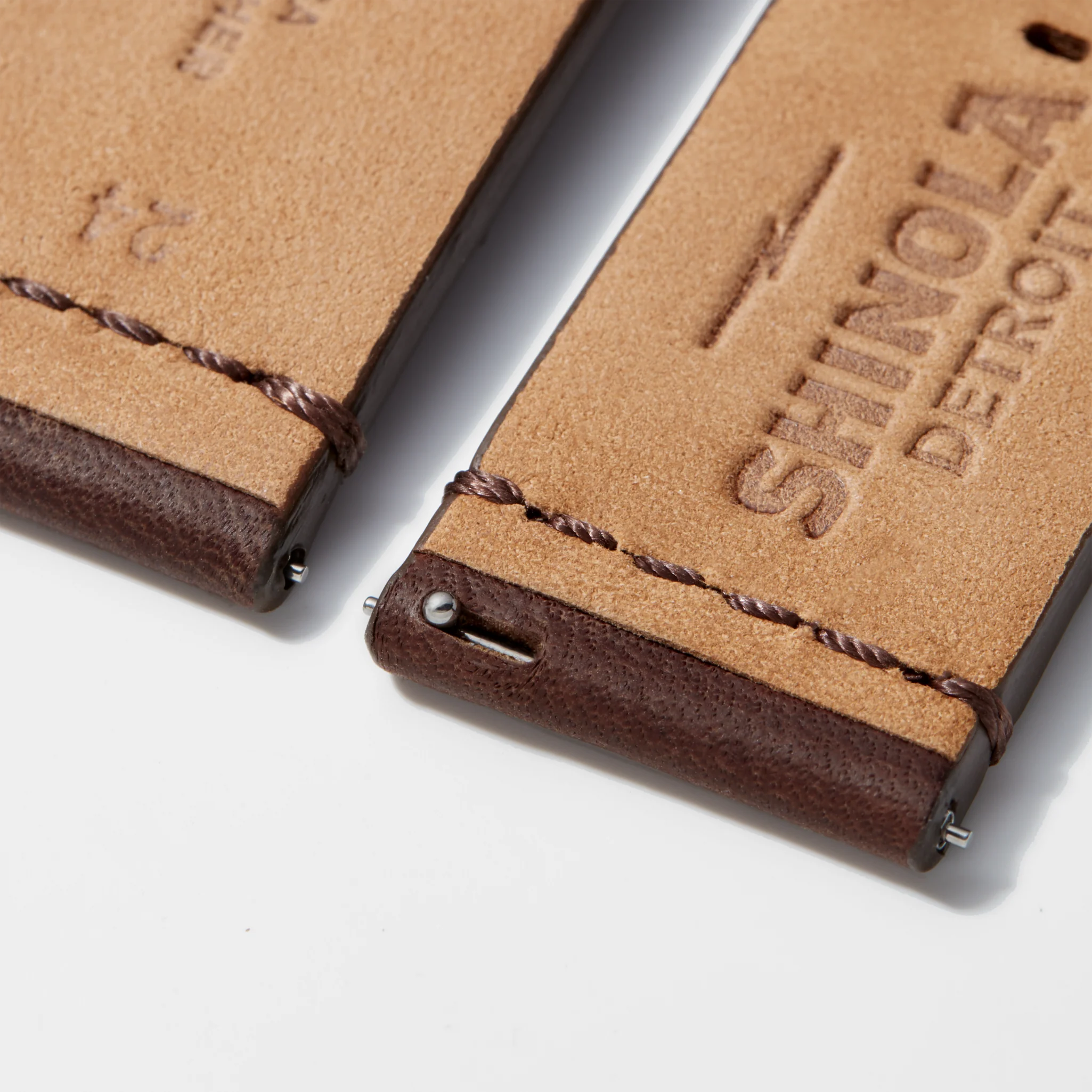 24mm Cattail Leather Watch Strap - Cattail - Image 3