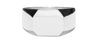 Octagonal Signet Ring - Sterling Silver - Image 3