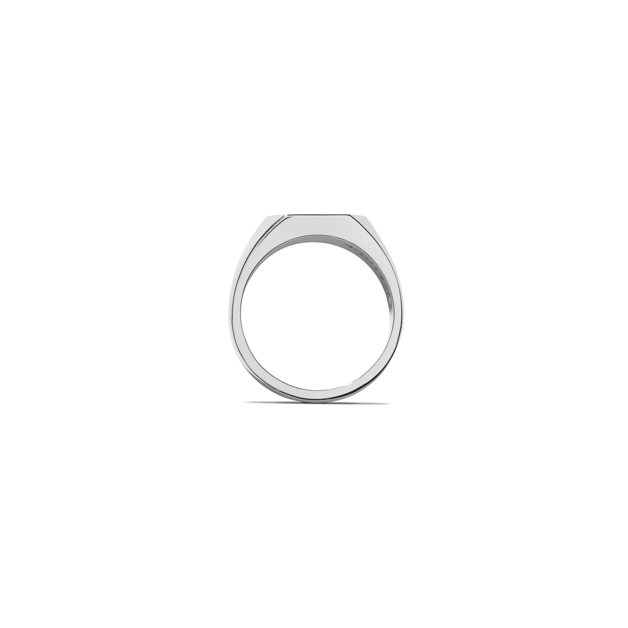 Octagonal Signet Ring - Sterling Silver - Image 4