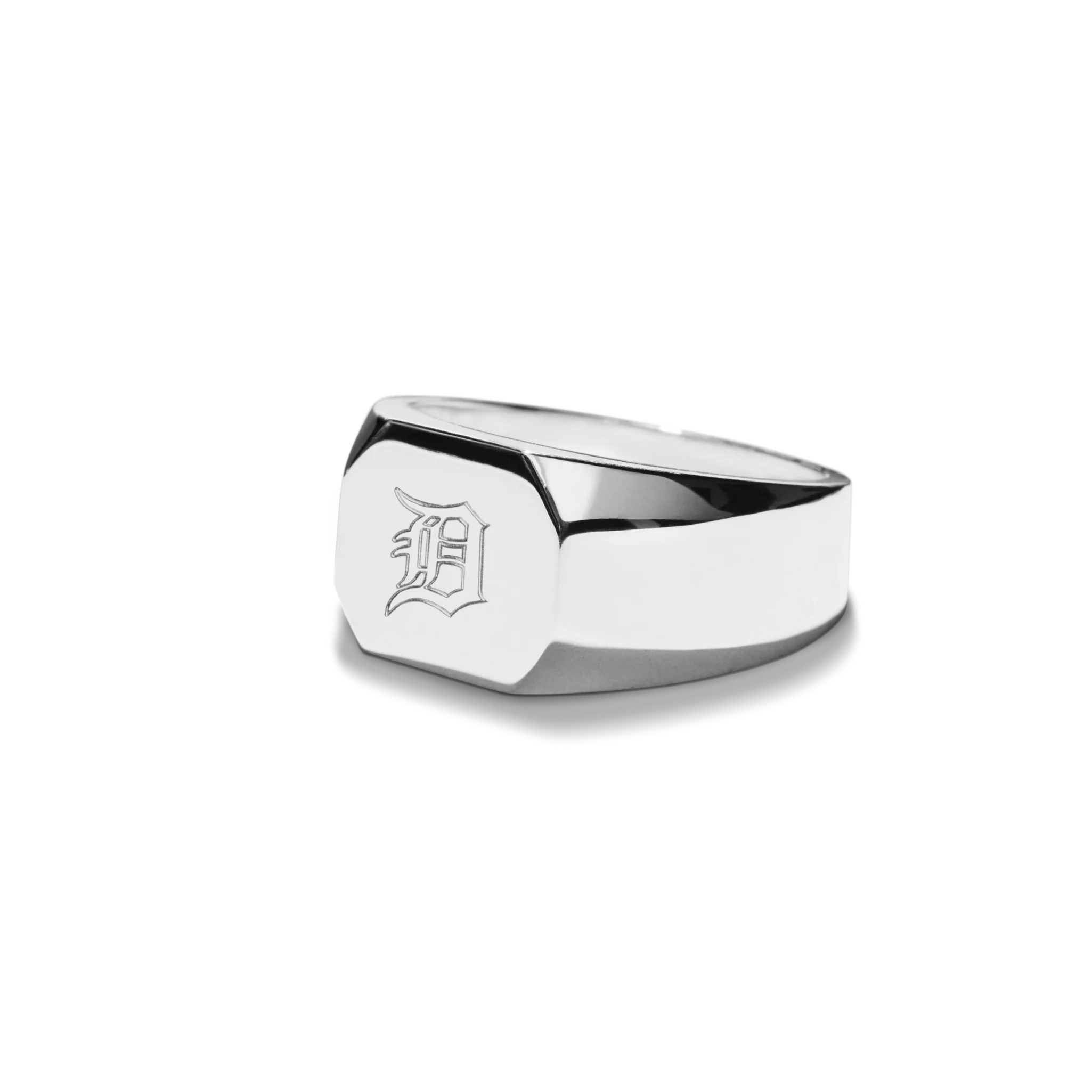 Octagonal Signet Ring - Sterling Silver - Image 5