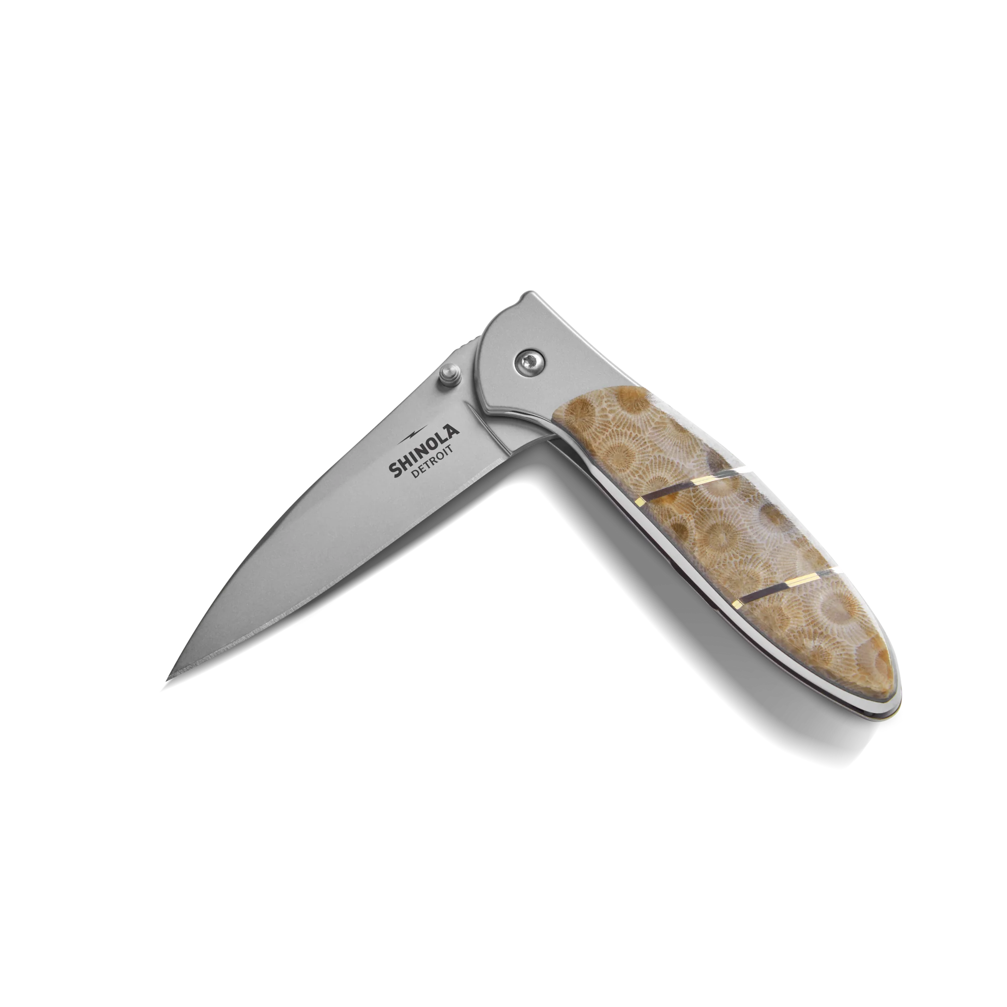 Shinola + Kershaw Petoskey Stone Pocket Knife - Petoskey - Image 4